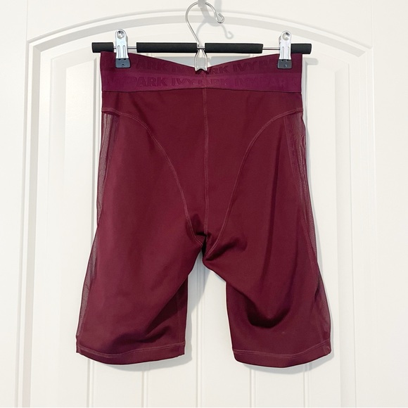 adidas x IVY PARK mesh legging shorts in maroon Size Small - Picture 5 of 12